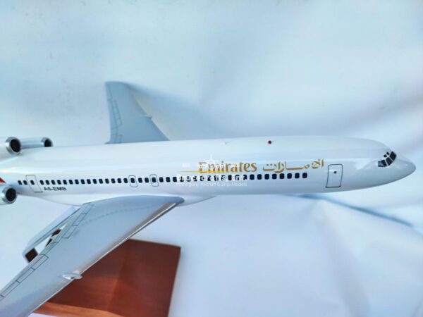 Model of B727-200 Emirates Airlines with detailed craftsmanship.